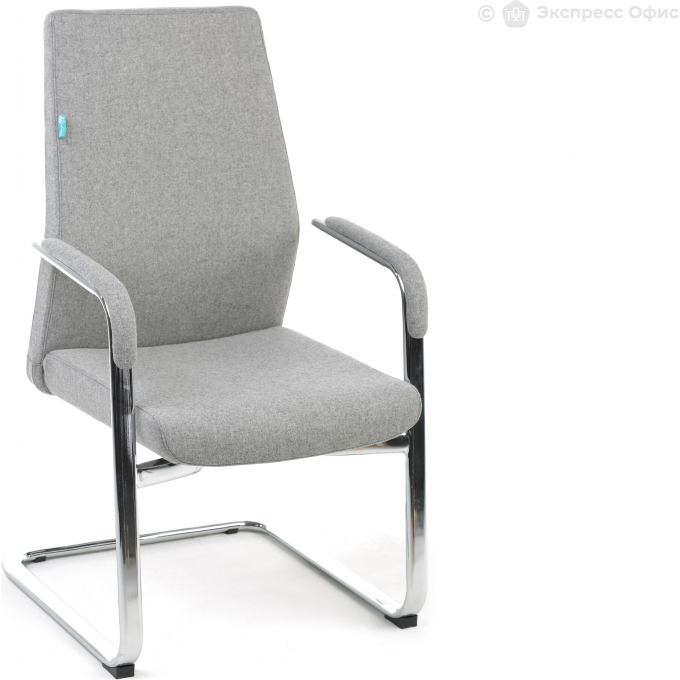 Кресло БЮРОКРАТ _JONS-LOW-V серый _JONS-LOW-V/CASHGREY