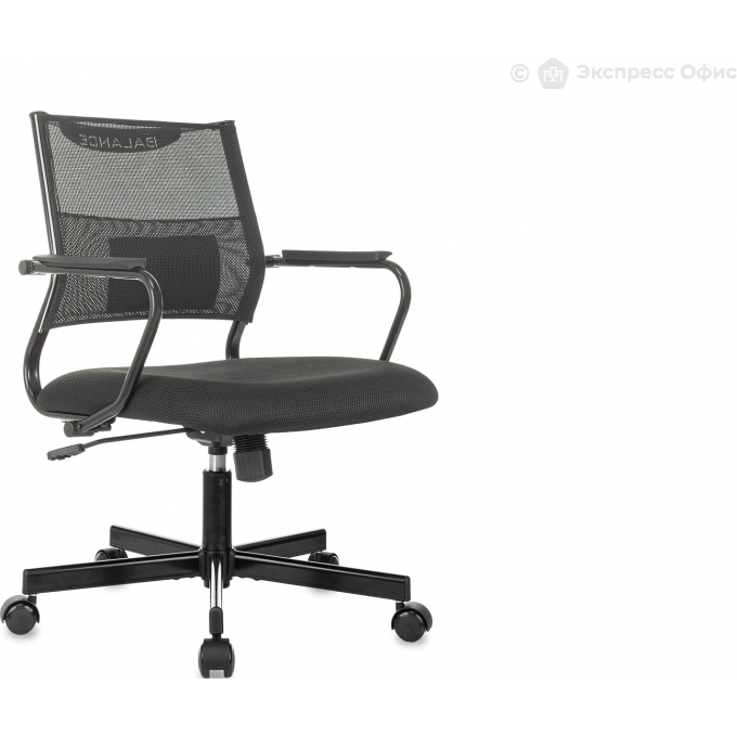 Кресло БЮРОКРАТ CH BALANCE-LOW ELASTIC-102 TW-11 сетка/ткань черный CH BALANCE-LOW B