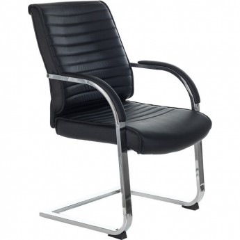 Кресло БЮРОКРАТ T-8010N-LOW-V черное, экокожа Кресло БЮРОКРАТ T-8010N-LOW-V черное, экокожа