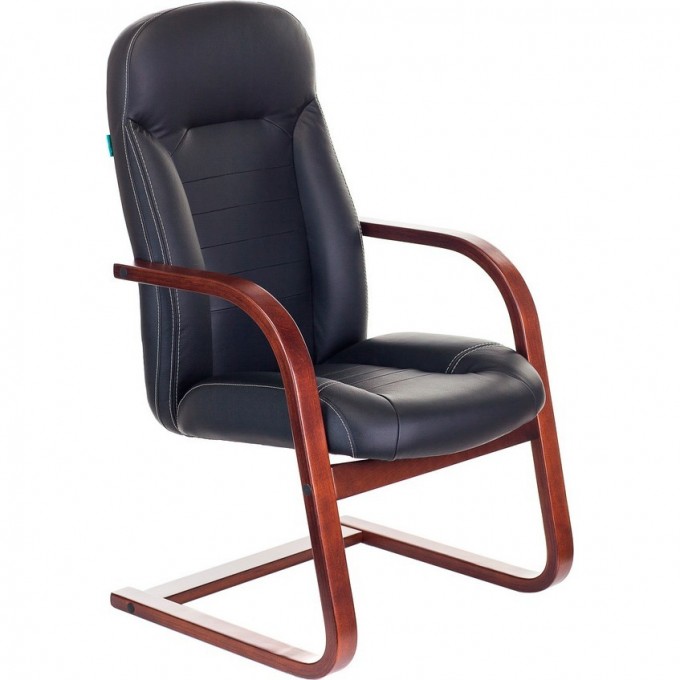 Кресло БЮРОКРАТ T-9923WALNUT-AV черное, кожа T-9923WALNUT-AV/BL Кресло БЮРОКРАТ T-9923WALNUT-AV черное, кожа T-9923WALNUT-AV/BL