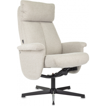 Кресло для дома БЮРОКРАТ _BARON с пуфом бежевый