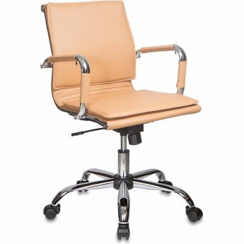 Кресло руководителя БЮРОКРАТ CH-993-Low светло-коричневое, экокожа Кресло руководителя БЮРОКРАТ CH-993-Low светло-коричневое, экокожа