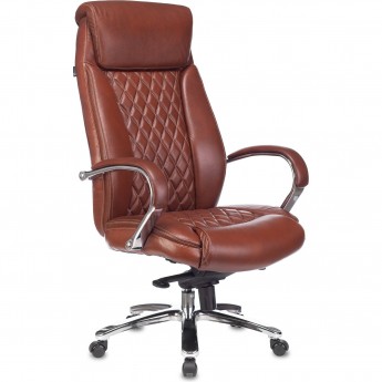Кресло руководителя БЮРОКРАТ T-9924SL светло-коричневое, кожа Кресло руководителя БЮРОКРАТ T-9924SL светло-коричневое, кожа