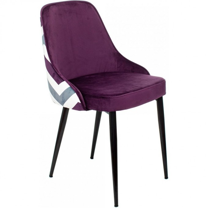 Стул для кухни БЮРОКРАТ KF-5 фиолетовый зигзаг KF-5/ZIG/VIOLET Стул для кухни БЮРОКРАТ KF-5 фиолетовый зигзаг KF-5/ZIG/VIOLET
